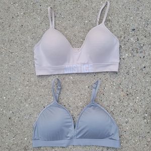 Justice Oh So Soft Lightly Lined Bras - Size 38/A (GUC)